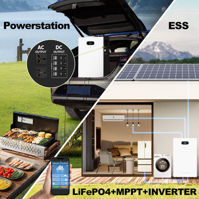Power station bank All In One Inverter Hybrid Off Grid AC 5kw 10kw 15kw 20kw Solar Lithium LiFePO4 Energy Storage Battery System