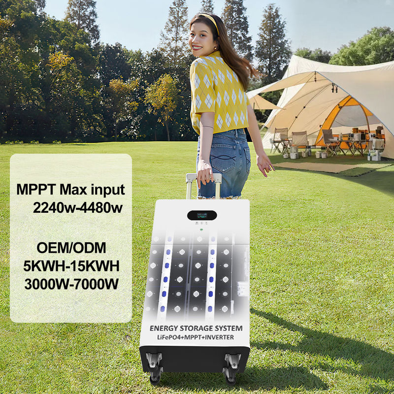 Power station bank All In One Inverter Hybrid Off Grid AC 5kw 10kw 15kw 20kw Solar Lithium LiFePO4 Energy Storage Battery System